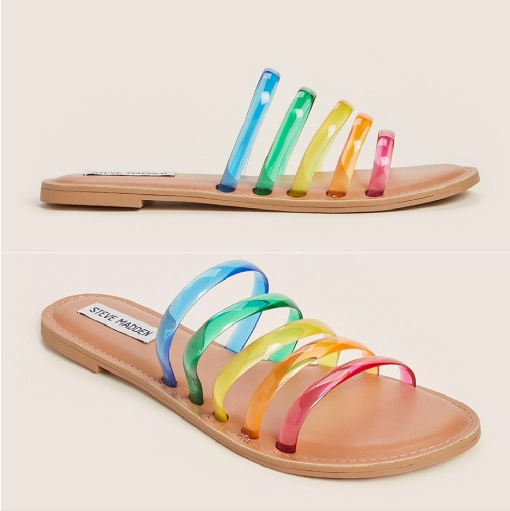 Steve Madden Rainbow Strappy Sandals